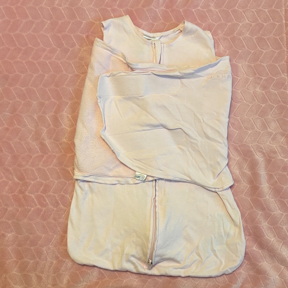 Pink Halo Sleep Sack Swaddle